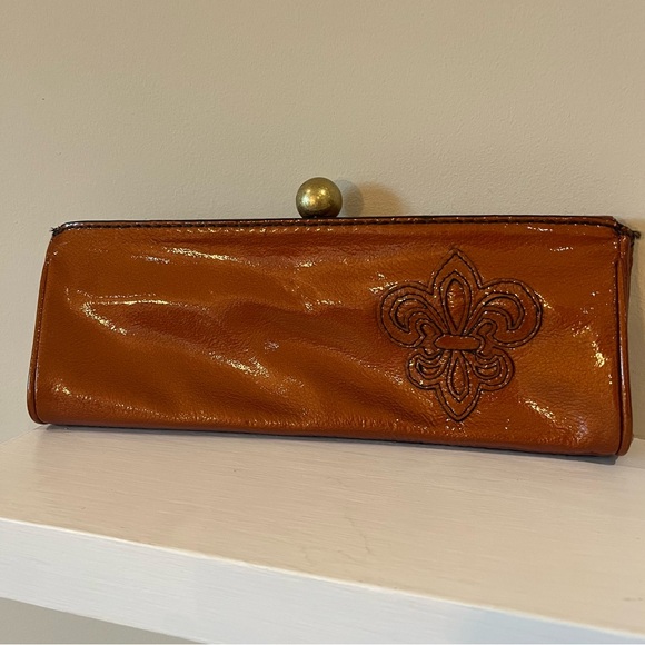 Vintage Gianni Bini Cognac Brown Clutch Bag/Purse. Excellent Condition. - Picture 2 of 11